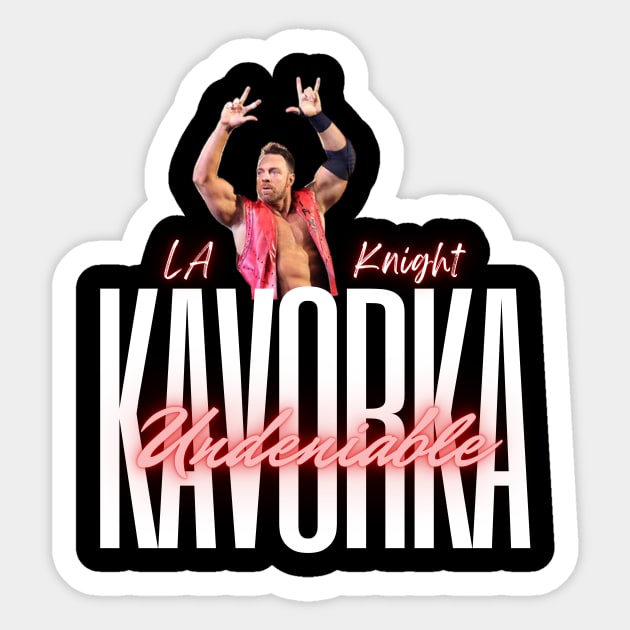 LA Knight - Undeniable Kavorka Sticker by AwkwardTurtle